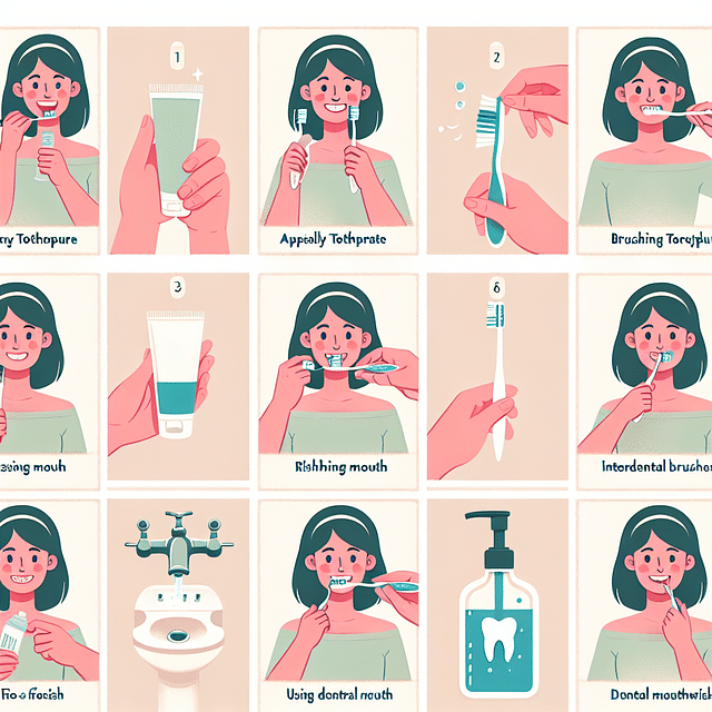 daily dental care routine with braces