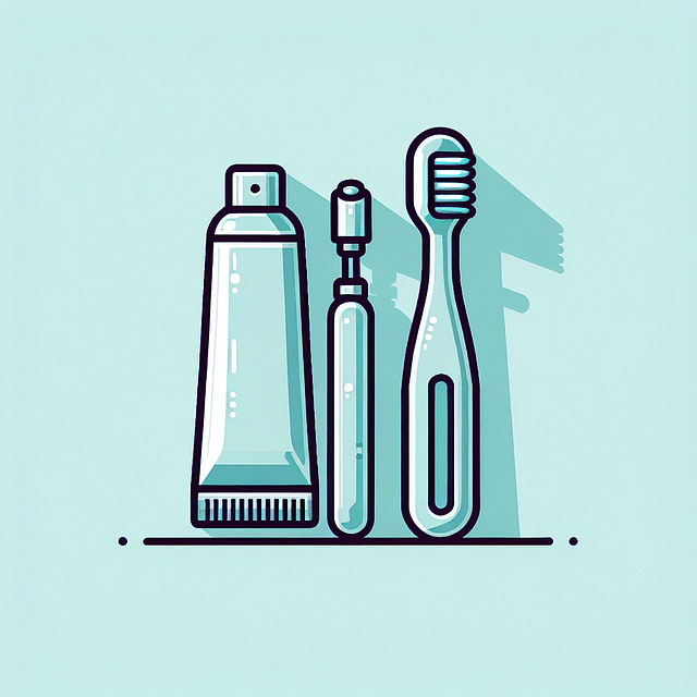 travel-sized toothbrush and mini toothpaste