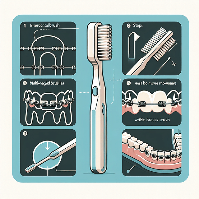 interdental brush for braces