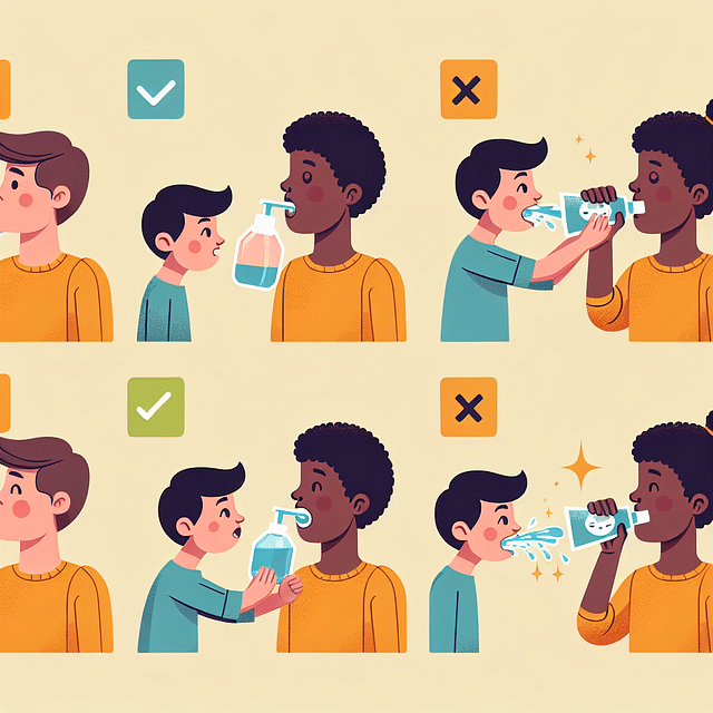 person rinsing mouth with dental rinse