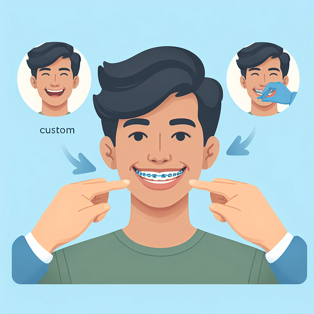 happy patient with custom braces