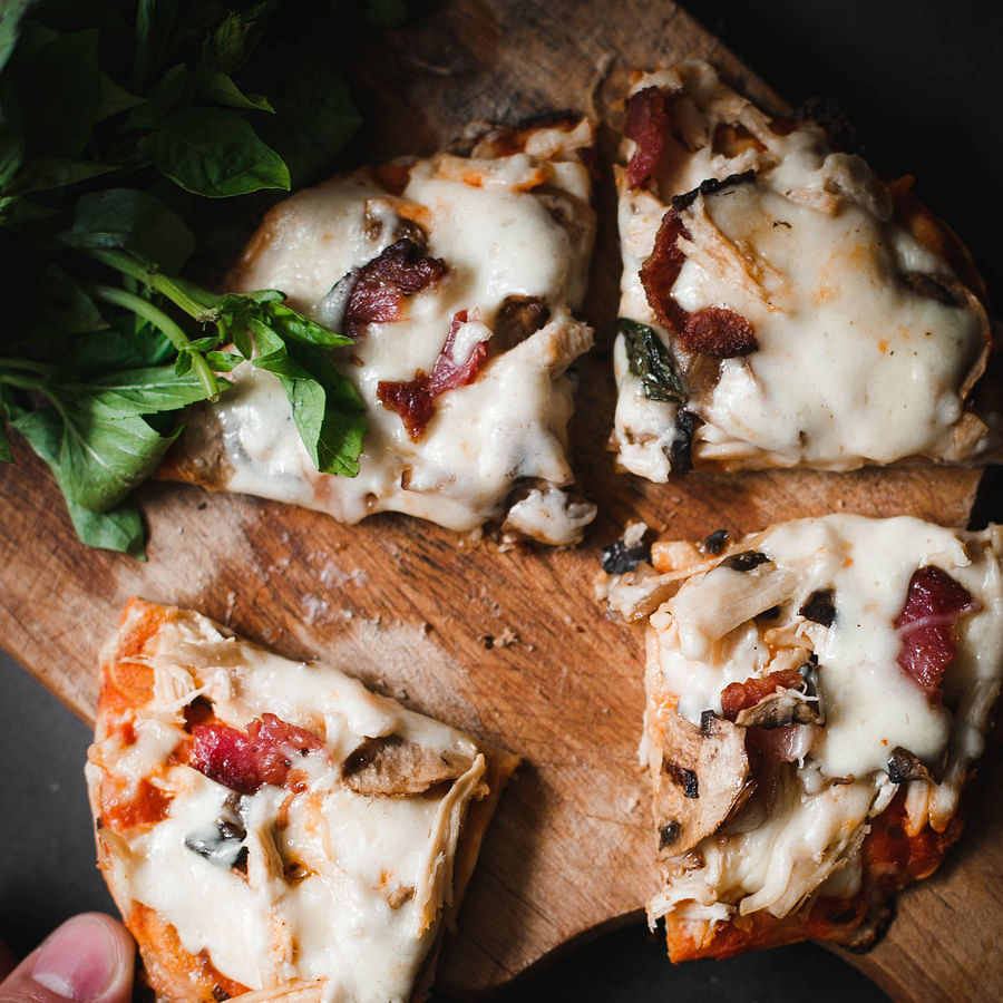Assortment of various cheese and dairy products